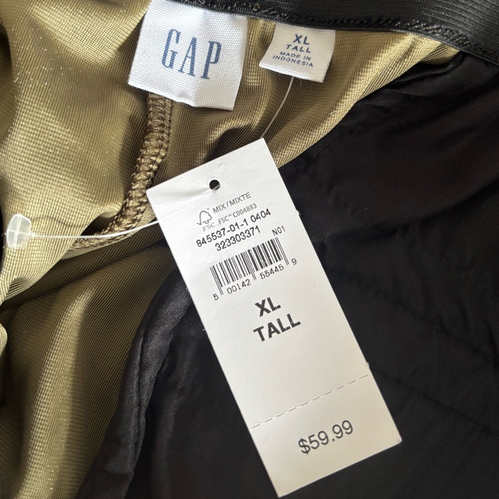 GAP Dark Olive velvet wide leg pants - Picture 5 of 6